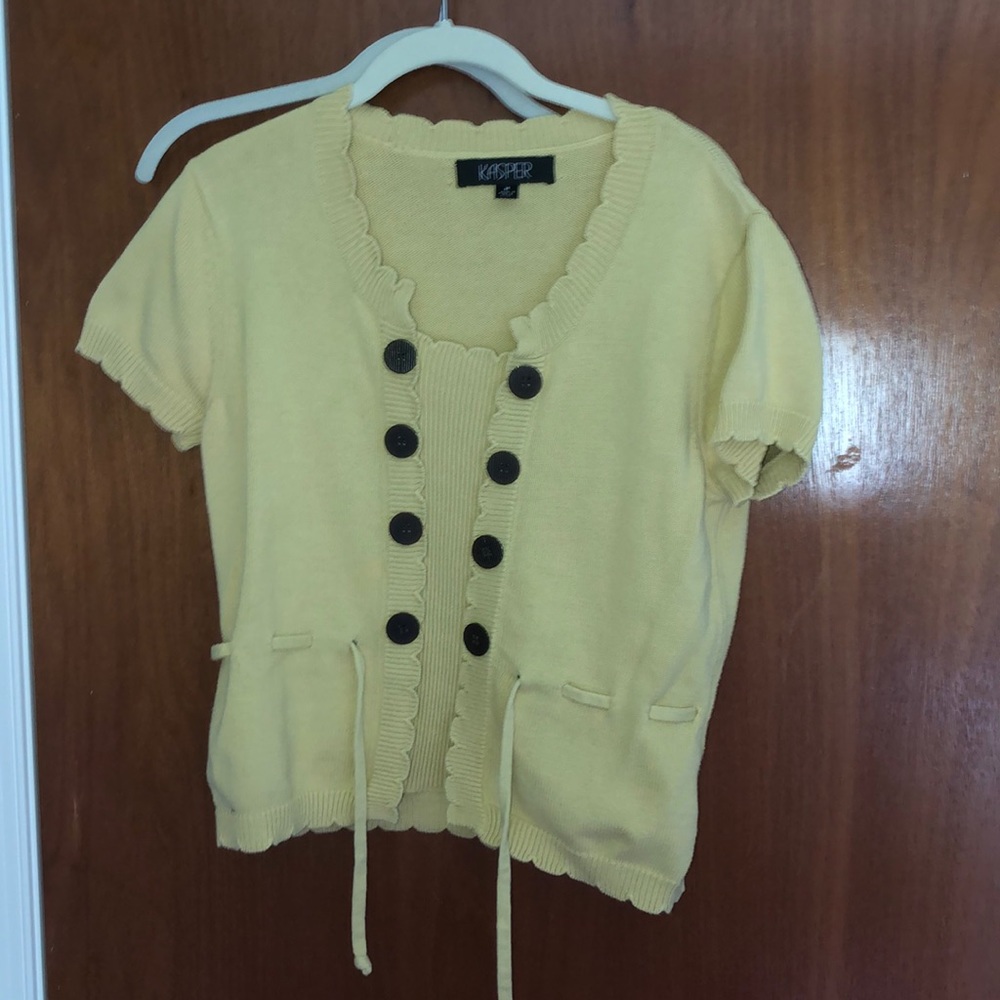 Mustard Yellow sweater with buttons